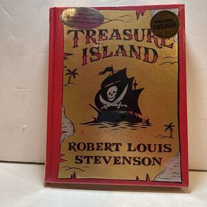 TREASURE ISLAND by Robert Louis Stevenson Deluxe Bonded Leather Hardcover SEALED